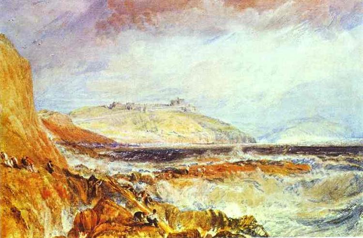 J.M.W. Turner Pendennis Castle Cornwall; Scene after a Wreck. Spain oil painting art
